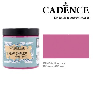 Краска меловая акриловая Cadence "Very Chalky" 500 мл №CH-35 фуксия