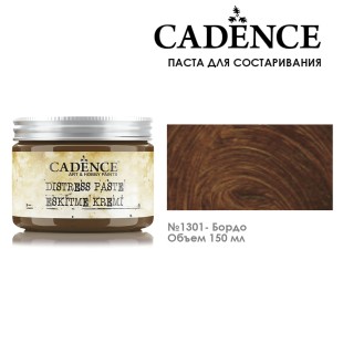 Паста для состаривания Cadence "Distress Paste" 150 мл №1301 бордо