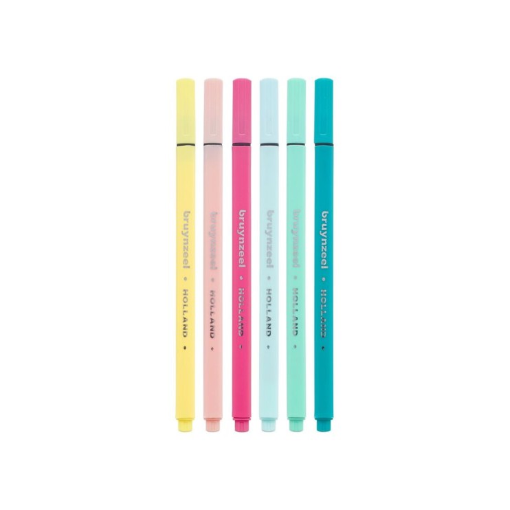 Набор линеров Bruynzeel "Fineliners" 6 цветов (светлый)