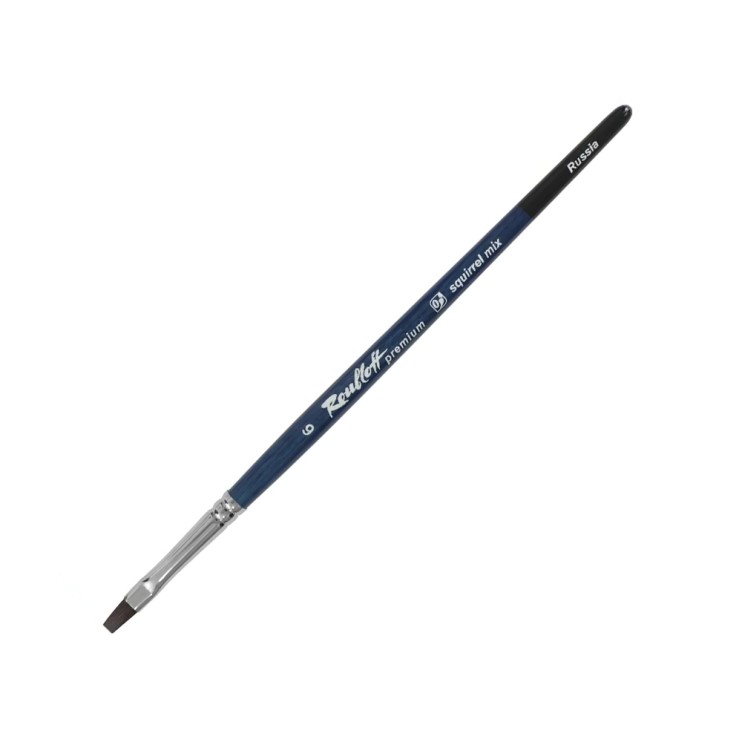 Белка- микс плоская "Premium" №6 на короткой ручке