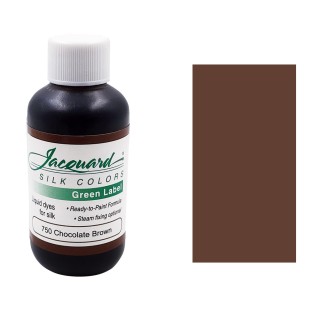 Краска по шелку Jacquard "Silk Colors Green Lable" #750 Chocolate Brown (шоколадный), 60 мл