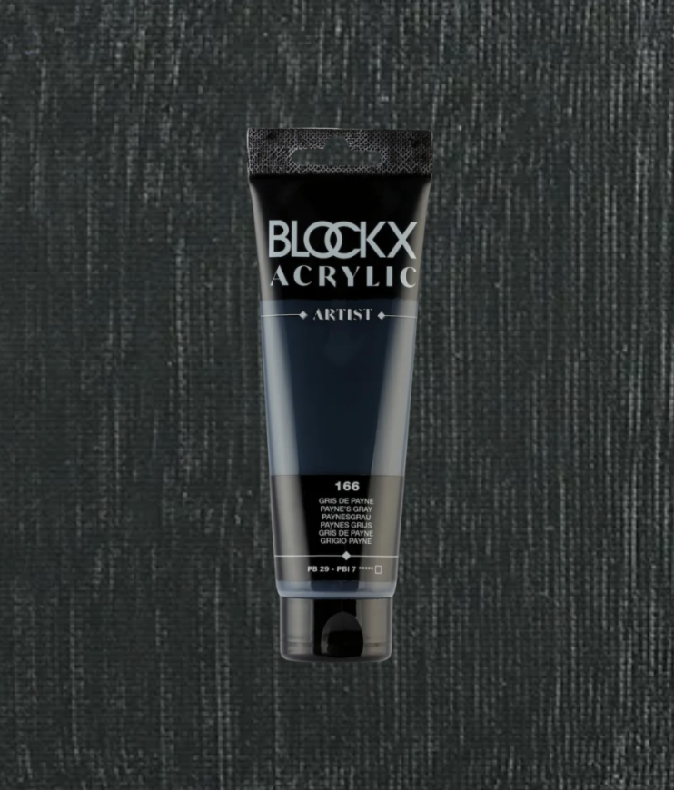 Акрил Blockx Artist №166 Payne’s gray/ Серый Пейна, 250мл