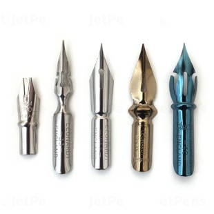 Комплект перьев Manuscript "Copperplate & Shadow" 5 перьев (№4, 33, 40, 41, 111) и аксессуары