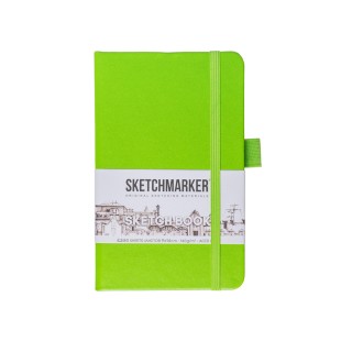 Блокнот для зарисовок Sketchmarker 9x14см, 140г/м2, 80л, твердая обложка Зеленый луг