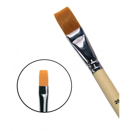 Синтетика плоская мягкая Chernaya Rechka "1222" №20 длинная ручка