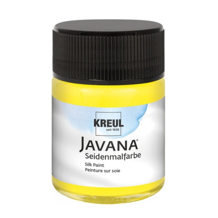 Краска по шелку Kreul "Javana Seidenmalfarben" 50мл, желтая (8101)