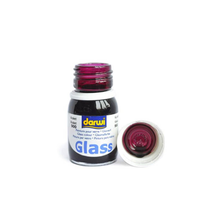 Краска акриловая по стеклу Darwi "Glass" 900 violet (Фиолетовая), 30 мл (0700030900)
