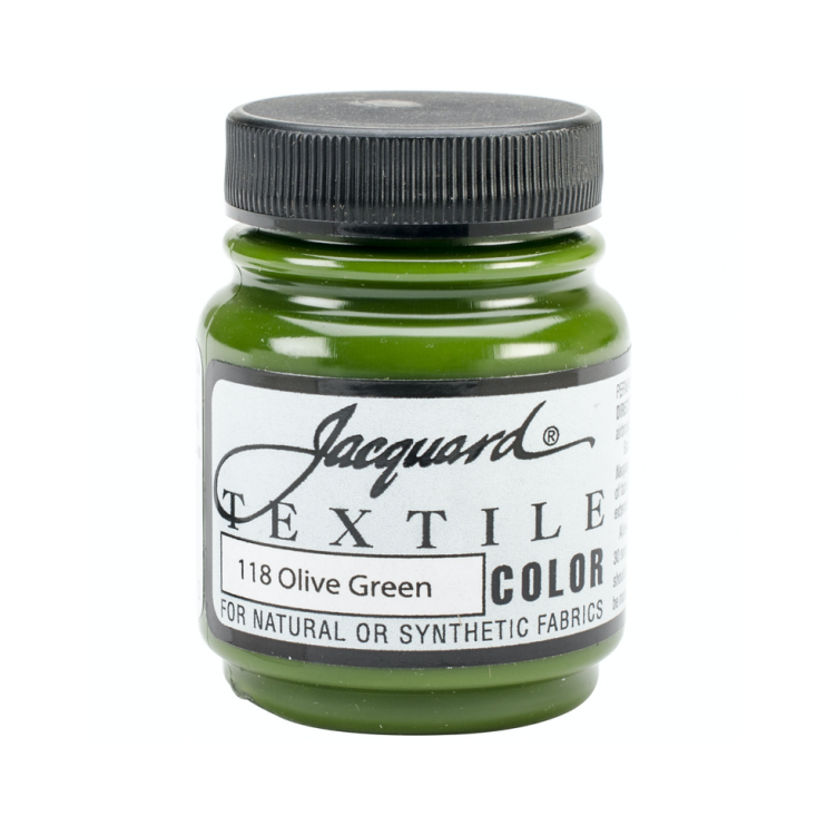 Краска по светлым тканям Jaсquard "Textile Colors" #118 оливковая