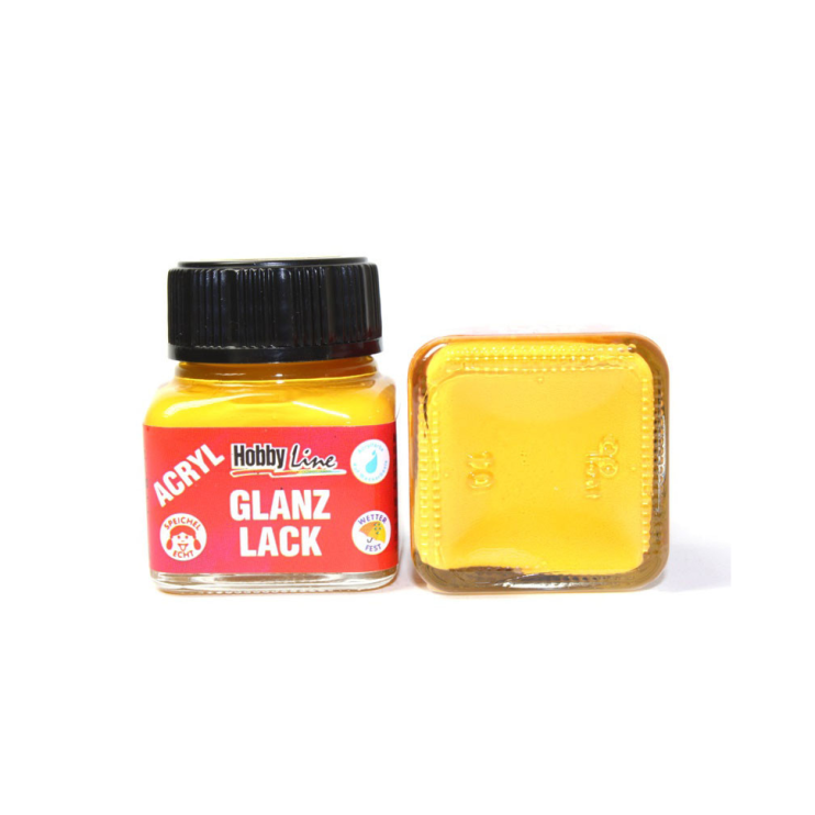 Акрил глянцевый Kreul "Acryl Glanzfarbe" 79204 Dark Yellow (желтый), 20 мл