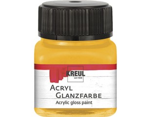 Акрил глянцевый Kreul "Acryl Glanzfarbe" 79204 Dark Yellow (желтый), 20 мл