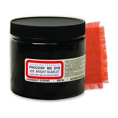 Краситель порошковый Jacquard "Procion MX Dye" 028 Bright Scarlet (алый), 230г