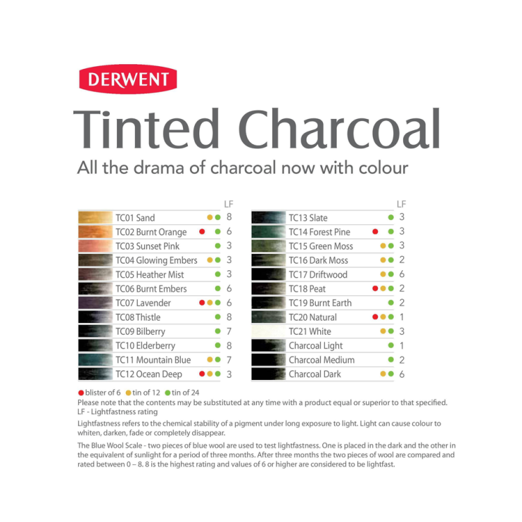 Карандаш угольный Derwent "Tinted Charcoal" TC03 Sunset Pink (Розовый закат) (2301667)