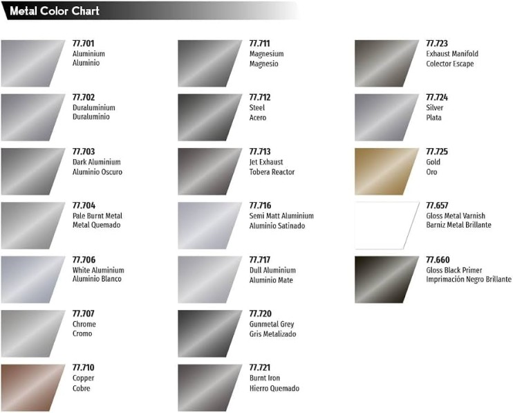 Краска металлик Vallejo "Metal Color" 77.704 Pale Burnt Metal, 32мл