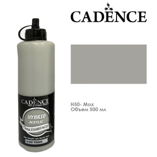 Краска акриловая Cadence "Hybrid" 500мл №H50 мох
