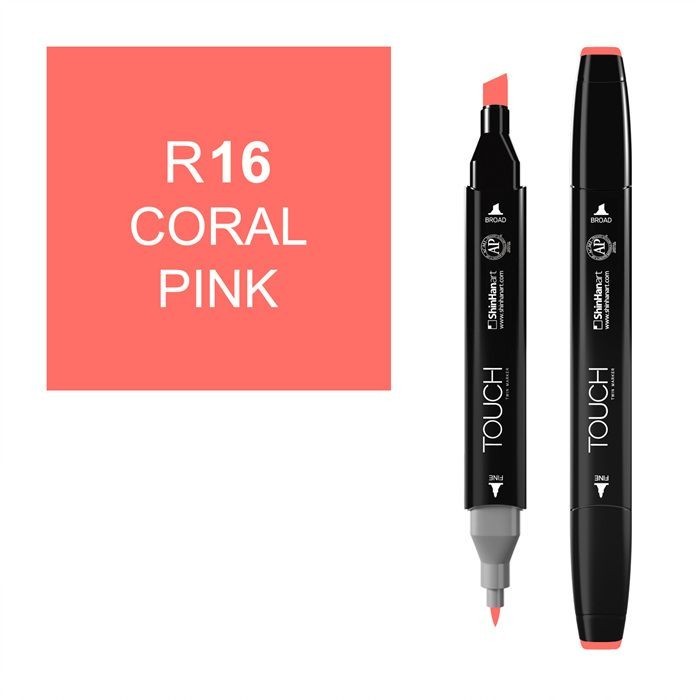 Маркер Touch Twin "Classic" цвет R16 (coral pink)
