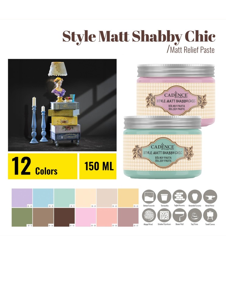 Паста рельефная матовая "Style Matt" №11 мята зеленая