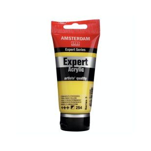 Краска акриловая "Amsterdam Expert" №254 Желтый лимонный устойчивый / 75мл