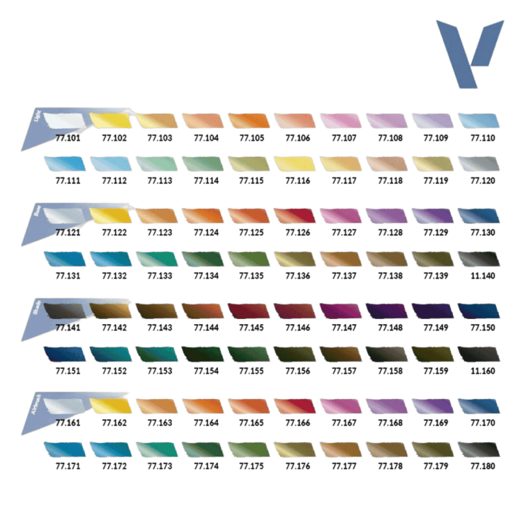 Краска акрил Vallejo "True Metallic Metal" 77.125 Forged Red, 18мл (серия Base)
