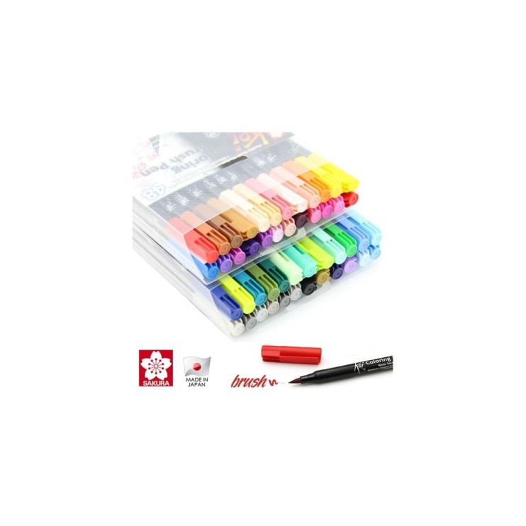 Набор акварельных маркеров Sakura "Koi" 48 цветов