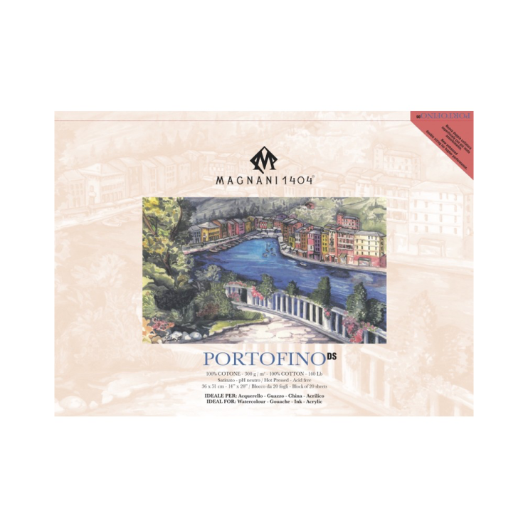 Блок для акварели Magnani "Portofino" 36x51см, 20л, 300гр/м²