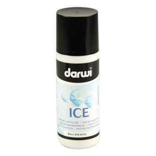 Краска акриловая Darwi "ICE" эффект инея (белый), 80 мл