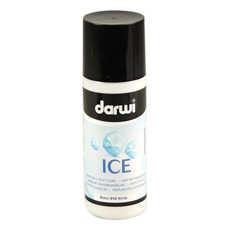 Краска акриловая Darwi "ICE" эффект инея (белый), 80 мл (0760080010)