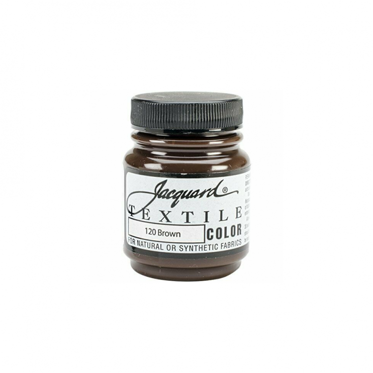 Краска по светлым тканям Jaсquard "Textile Colors" #120 коричневая