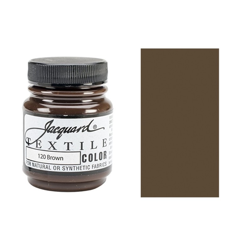 Краска по светлым тканям Jaсquard "Textile Colors" #120 коричневая