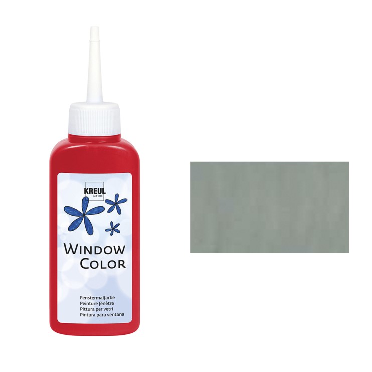 Краска по стеклу трансферная Kreul "Glas Design", 80мл, Серый структурный (42743)