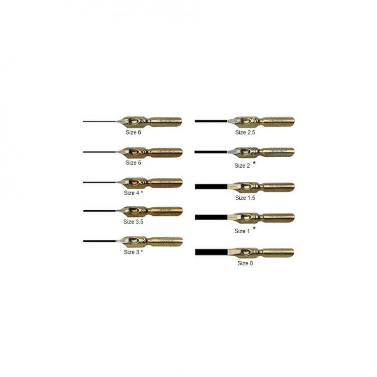 Перо бронзовое "Leonardt Round Hand" №1 (3,15мм)