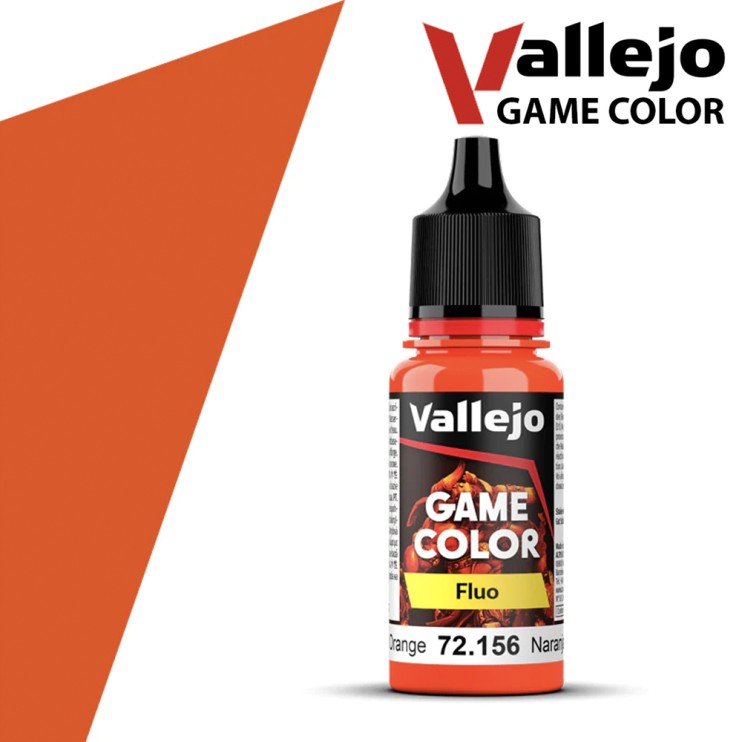 Краска акриловая для моделизма Vallejo "Game Color" 72.156 (Fluorescent Orange), 18мл
