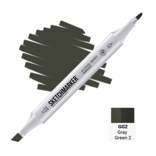 Маркер двусторонний Sketchmarker "Classic" GG2 Серо-зелёный 2