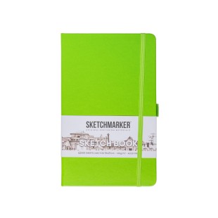 Блокнот для зарисовок Sketchmarker 13x21см, 140г/м2, 80л, твердая обложка Зеленый луг