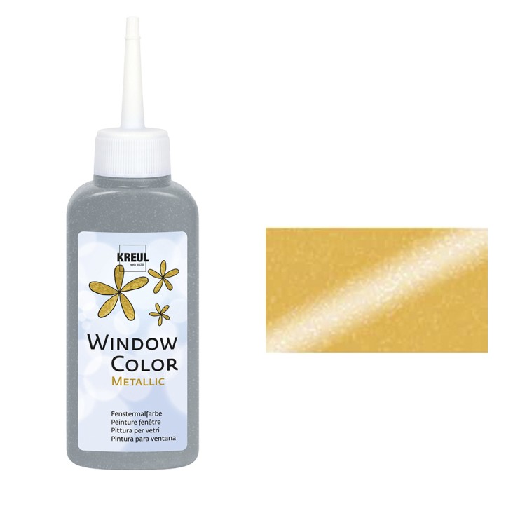 Краска по стеклу трансферная Kreul "Glas Design", 80мл, Золото перламутровое структурное (42744)