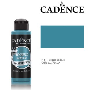 Краска акриловая Cadence "Hybrid" 70мл №H41 бирюзовый