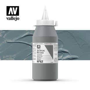 Акриловая краска Vallejo "Studio" #62 Medium Grey (Серый светлый), 1л