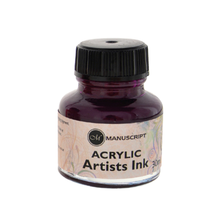 Тушь Manuscript "Acrilic Artist Ink" Пурпурный /30мл
