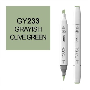 Маркер Touch Twin "Brush" цвет GY233 (grayish olive green)