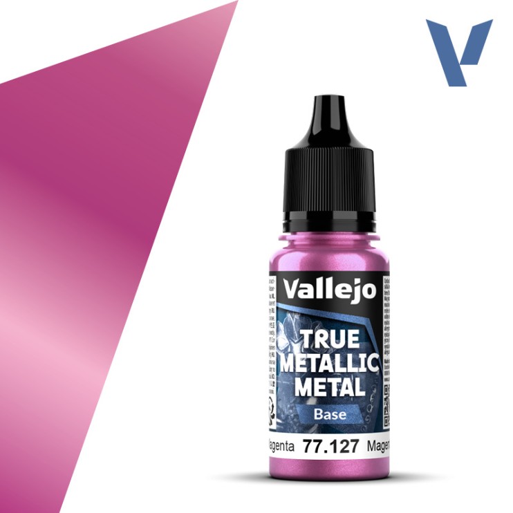 Краска акрил Vallejo "True Metallic Metal" 77.127 Crimson Magenta, 18мл (серия Base)