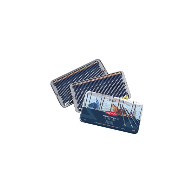 Набор акварельных карандашей Derwent "Watercolour" 72 цвета в металлическом пенале (32889)