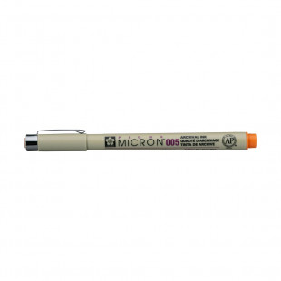 Ручка капиллярная Sakura "Pigma Micron" 005, цвет чернил оранжевый