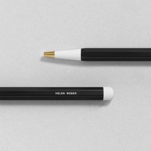 Ручка шариковая Leuchtturm "Drehgriffel Nr.1" чернила синие, корпус черный