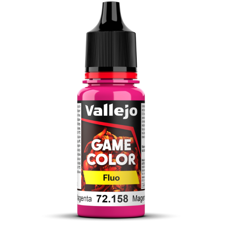Краска акриловая для моделизма Vallejo "Game Color" 72.158 (Fluorescent Magenta), 18мл