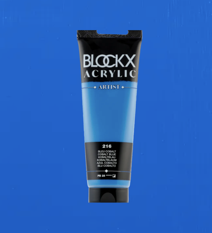 Акрил Blockx Artist №216 Cobalt blue/ Кобальт синий, 250мл