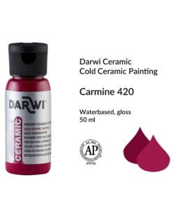 Краска для керамики Darwi "Ceramic" 420 Carmine, 50мл