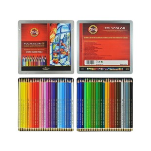 Карандаши цветные художественные Koh-i-noor "POLYCOLOR" 48 цветов в металлической коробке