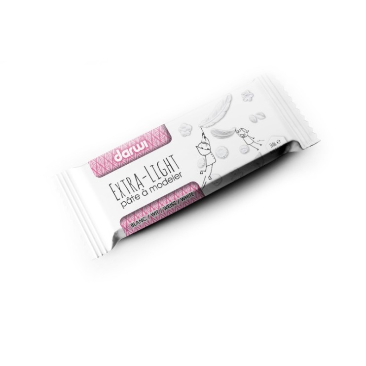 Глина самозатвердевающая Darwi "Extra Light" белая, 160г (0840160000)