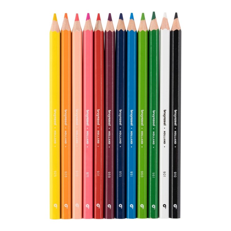 Набор цветных утолщенных карандашей Bruynzeel "Kids Mega" 12 цветов