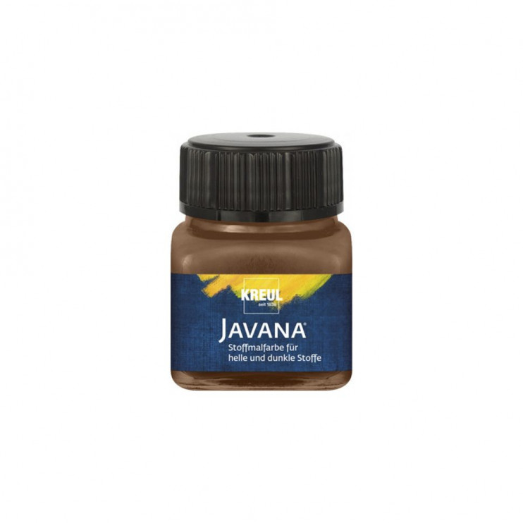 Краска нерастекающаяся по темным тканям Kreul "Javana Tex Opak" 20мл,коричневая серна