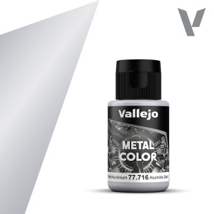 Краска металлик Vallejo "Metal Color" 77.716 Semi Matt Aluminium, 32мл